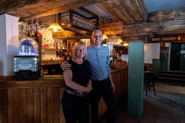 Luke pictured with assistant manager Jenny Beaumont at the Princess (Photo by Bruce Rollinson/National World)