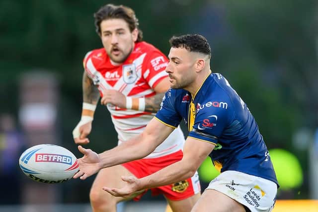 An outstanding second half performance from Jake Connor helped Leeds Rhinos end their home hoodoo against St Helens. Picture by Allan McKenzie/SWpix.com.