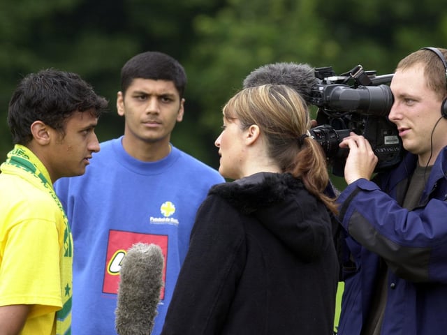 Beeston brothers Mohammed and Irfan Akram were set to play professional football in Brazil. Pictured in July 2003.