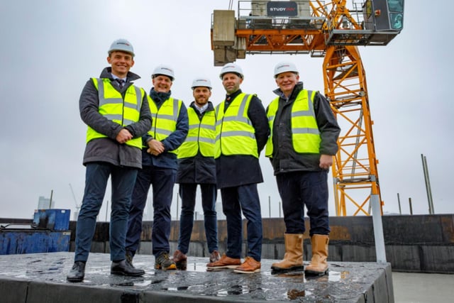 The topping out ceremony was held this week to mark the completion of the structure of phase 2 of the development, which will comprise of a 15-storey tower block holding 222 rooms.
