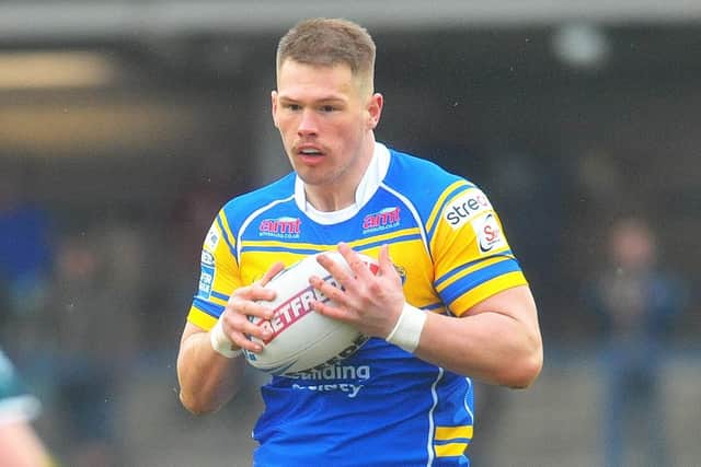Tom Holroyd is back in contention for Leeds Rhinos after a two-game ban. Picture by Steve Riding.
