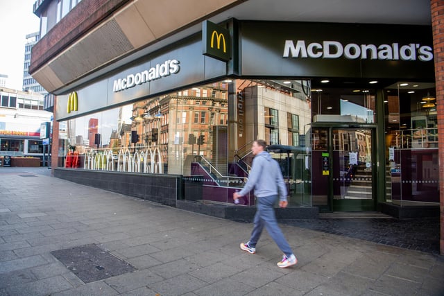 The McDonald's in St John's Centre, Merrion Street, scored 3.7 stars from around 1,800 reviews