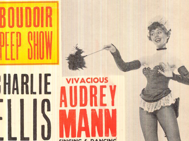 Vivacious Audrey Mann was the star of this show staged at the City Varieties in November 1959. It also included pin-up beauty Yvonne Lamonte.
