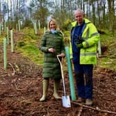 Lucy with Swinton Estate Head Forester  Brian Lofthouse