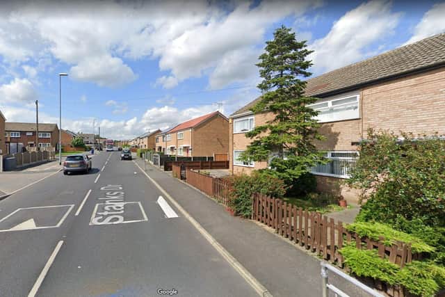 The fire was believed to have been started by a firework through the letterbox. Picture: Google