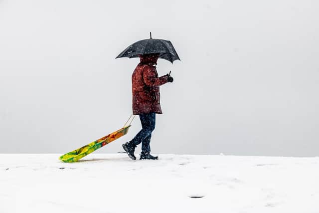 The Met Office have issued an amber weather weather warnings for rain, snow, wind, fog and ice. Picture: James Hardisty