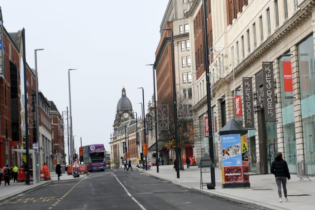 The Headrow LSOA in the city centre recorded 348 crimes