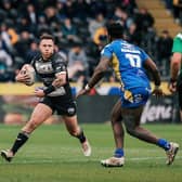 Yusuf Aydin, seen making his Hull FC loan debut against Leeds Rhinos last month, has now joined the club on a full-time contract. Picture by Alex Whitehead/SWpix.com