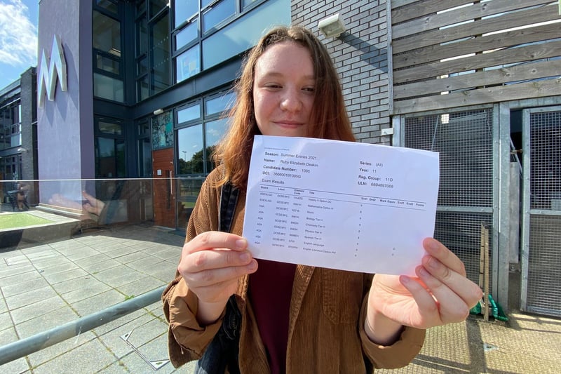 Ruby Deakin scored seven 9 grades and two 8 grades for her GCSE.