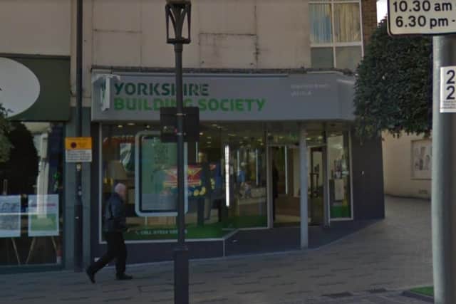 Police received a report of a robbery at the Yorkshire Building Society in Kirkgate, Wakefield. Picture: Google