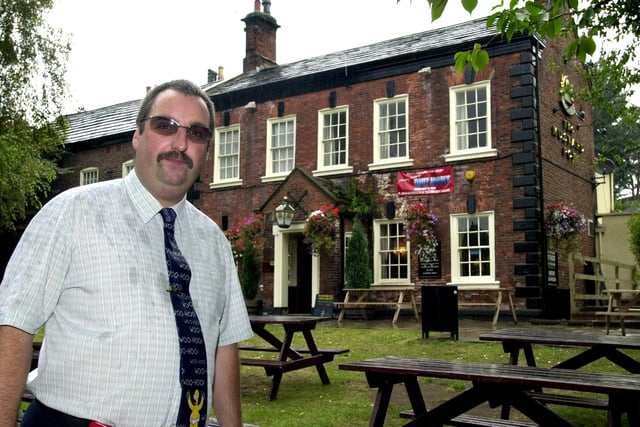 Landlord Colin Edwards, pictured at The Mustard Pot in Chapel Allerton, in 2003.