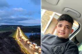 Police have named Shaan Hussain, 20, from Bradford, who died in the M62 crash