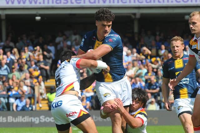 Ben Littlewood suffered a season-ending injury during leeds Rhinos' win agianst Bradford Bulls last week. Picture by Steve Riding.