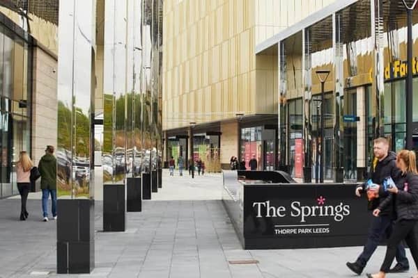 The crash happened near The Springs Shopping Centre in Leeds