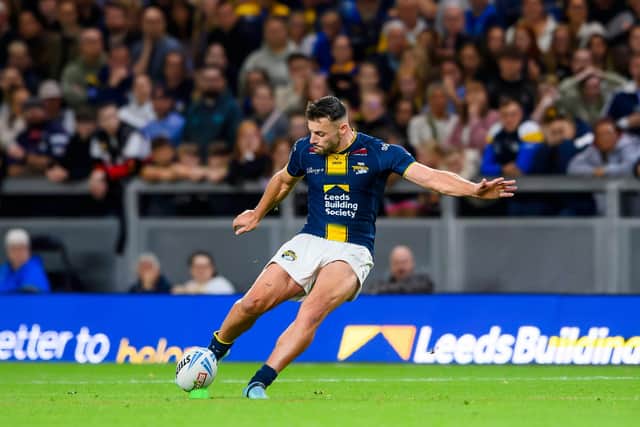 Leeds Rhinos' Jake Connor ended the regular season as Betfred Super League's top goals and points scorer. Picture by Allan McKenzie/SWpix.com.
