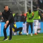 TACTICAL CHALLENGE - Leeds United boss Jesse Marsch admitted there is frustration for forwards when a team defends as much as the Whites did at Newcastle United, but tactical committment is key. Pic: Getty