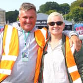 Ed Faulkner and his daughter Dempsey. Pic Mike Hood