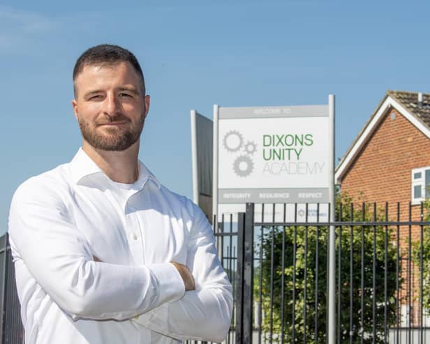Ash Jacobs, the Principal at Dixons Unity Academy, admitted there are "risks and challenges" with AI, but said he wants to "harness its potential". Photo: Tony Johnson.