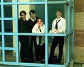 Pupils, from left, are Kevin Birkin, Yuksun Cheung, Cherry Dyson and Rachel Riley .