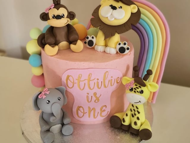 An adorable cake from Caroline Sleightholm.