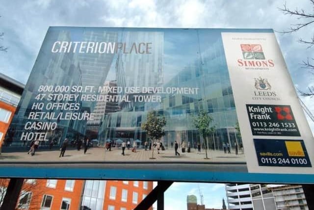 Criterion Place was another skyscraper scheme which fell victim to the 2008 recession. Plans were to convert the old Queens Hall tram shed site.

Following a revised scheme, the project was cancelled, and Simon Estates' contract was terminated.