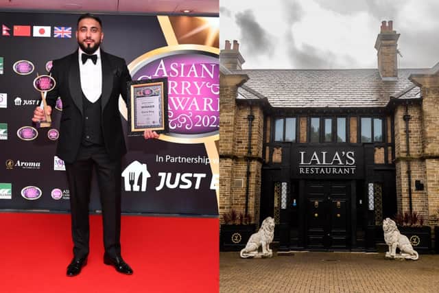 Junior Rashid, of Lala's restaurant in Pudsey, scooped the prestigious 'Curry King' title at this year's National Asian Curry Awards. Photo: Lala's/James Hardisty.