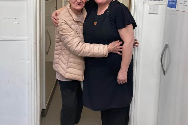 Teri Donnelly, Head Chef at HC-One’s Silverwood Care Home with resident, Joyce Grainger