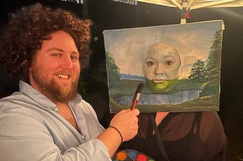 Stacey Rawcliffe said: "Bob Ross and a happy little tree."