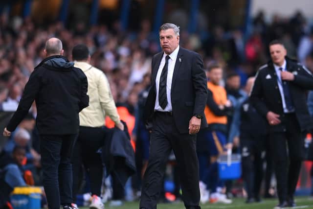 ALL ON THE LINE: This weekend for Leeds United and boss Sam Allardyce, above. Photo by Stu Forster/Getty Images.