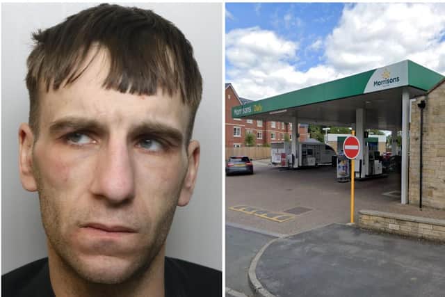 Liam Slater tried to get away without paying for £150 of diesel from the Morrisons station.