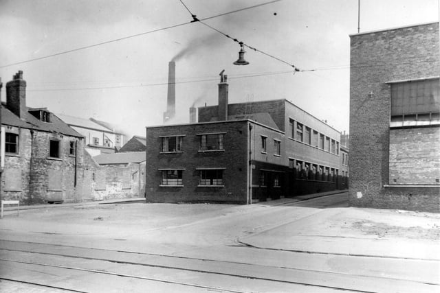 Wellington Foundry on Kirkstall Road, between Bingley Street and Spark Street, pictured in July 1951.