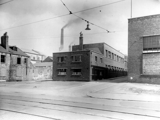 Wellington Foundry on Kirkstall Road, between Bingley Street and Spark Street, pictured in July 1951.