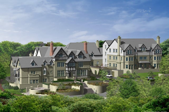 A fantastic new property scheme, overlooking Roundhay Park in Leeds, was released for sale. Pictured is an artist's impression of the planned development.
