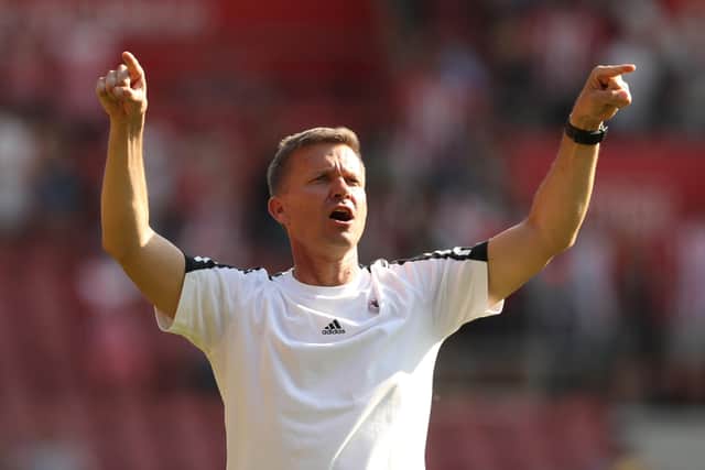 BIG FUTURE: For Leeds United says boss Jesse Marsch, above, pictured after Saturday's 2-2 draw at Southampton. Photo by Henry Browne/Getty Images.