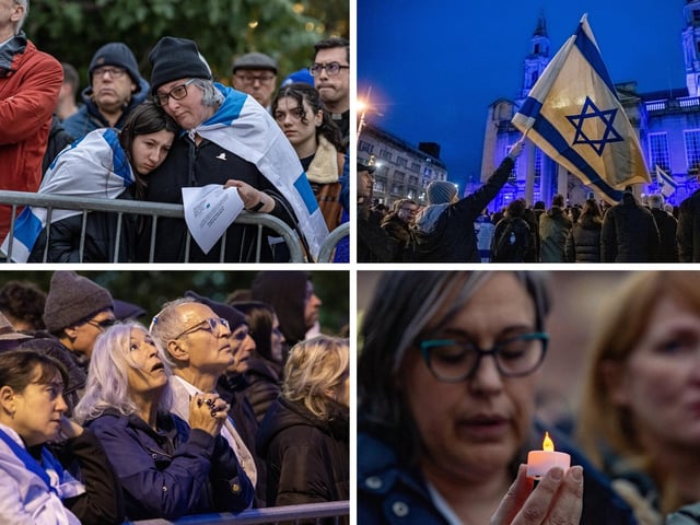A large vigil was held in Leeds city centre on Wednesday evening. Photo: Tony Johnson
