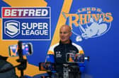Leeds Rhinos coach Brad Arthur talks at today's club pre-season media day.  Picture by Jonathan Gawthorpe.