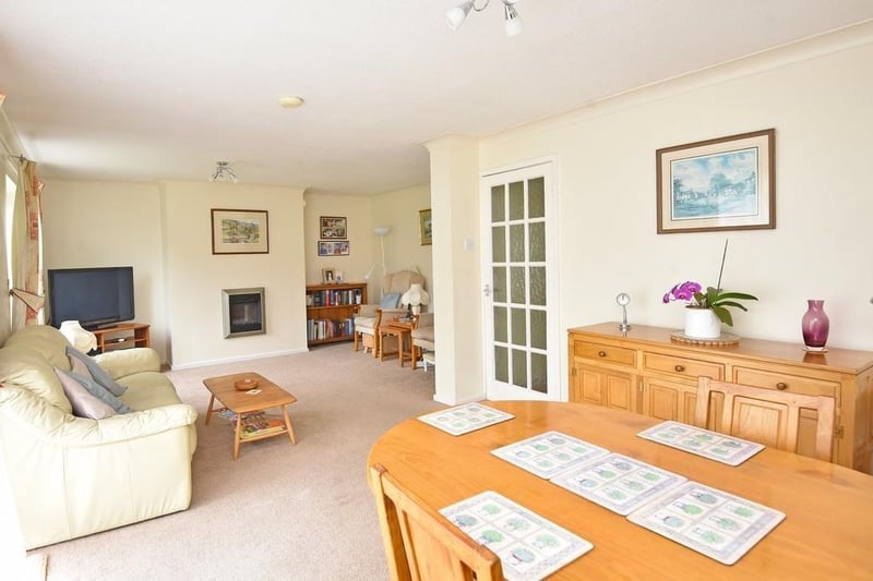 The spacious, open plan interior of the property for sale in Over Nidd. For more details, call  01423 562531.