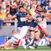 Aidan Sezer has missed two games since being hurt early in Rhinos' defeat to St Helens. Picture by Allan McKenzie/SWpix.com.