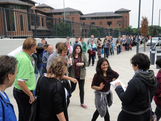 Bruce Springsteen opened the First Direct Arena in 2013, 28 years on from his Roundhay Park show in 1985. Time may have passed but he still had fans queuing round the block.