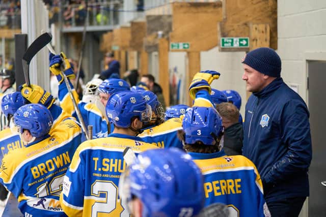 THE GRIND: Leeds Knights' head coach Ryan Aldridge acknowledges his players are finding it tough at the moment. Picture courtesy of Oliver Portamento