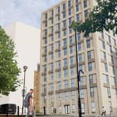 A CGI image of the plans that have been approved by Leeds City Council for 78 affordable flats to be built on St Cecilia Street, near Northern Ballet. Photo: Leeds City Council