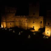 Castle Terrace by Torchlight at Raby Castle
