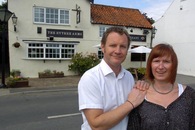 The Rythre Arms, near Tadcaster. Landlord and landlady Tony and Lisa Linley, pictured in 2009.