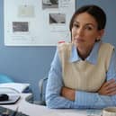 Michelle Keegan stars as DI Emma Crane in the new ITV drama series The Blame (Picture: Quay Street Productions for ITV/ITVx)