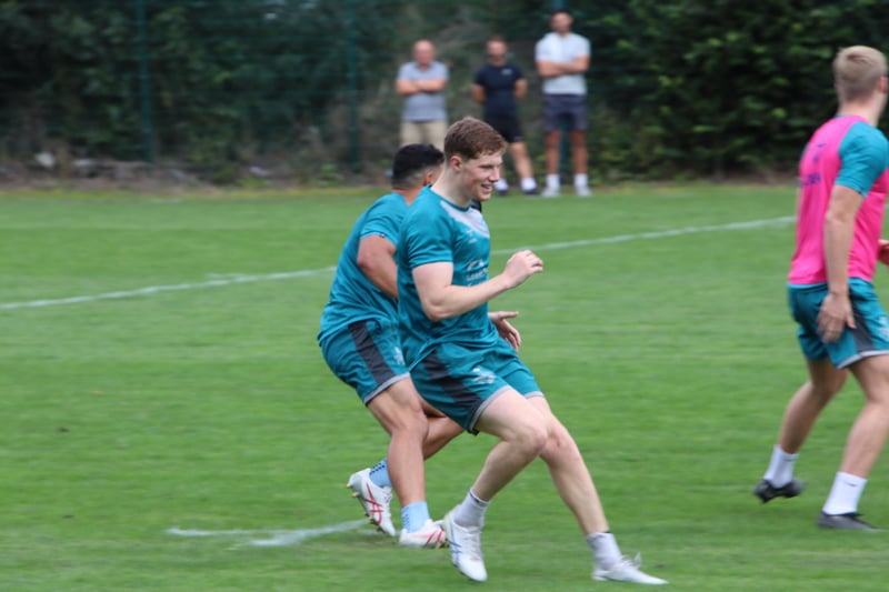 A welcome sight for Rhinos as the teenager trains with the first team. He has not played since May, but returned from an ankle injury in the reserves last weekend and could be in contention to face Huddersfield.