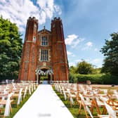 Exterior shot of a wedding venue from a 3D virtual tour by Apollo3D