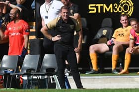 Castleford Tigers coach Ryan Carr seen during the second half of last Sunday's game against Leeds Rhinos.  Picture by Matthew Merrick/SWpix.com.
