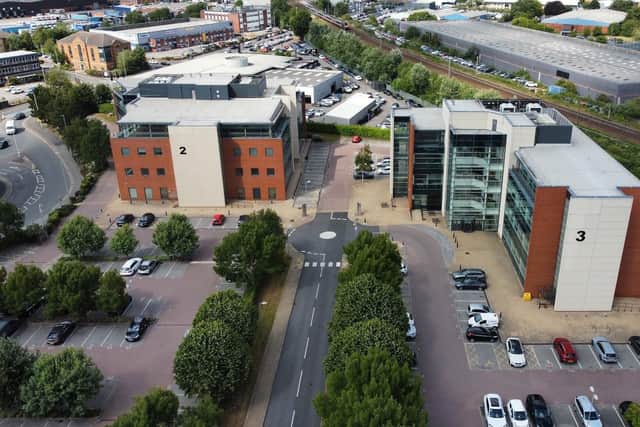 The 93,000 sq ft City West business park, close to Junction 1 of the M621 in Leeds, has been bought by property company Overcliff Ltd for an undisclosed sum. (Photo supplied on behalf of City West business park)