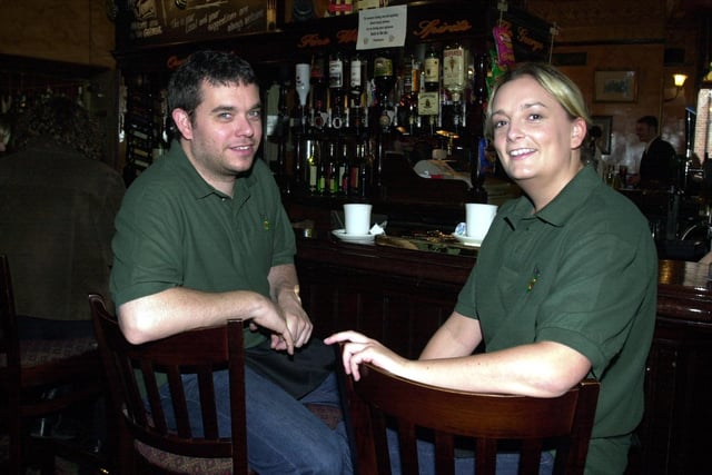 Landlord and landlady Martyn Glover and Jenny Watts, pictured at The George Public House, Leeds.