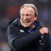 HUDDERSFIELD, ENGLAND - MAY 04: Neil Warnock, Manager of Huddersfield Town, reacts the Sky Bet Championship between Huddersfield Town and Sheffield United at John Smith's Stadium on May 04, 2023 in Huddersfield, England. (Photo by George Wood/Getty Images)